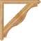 Ekena Millwork Funston Arts & Crafts Rough Sawn Bracket, Western Red Cedar, 4"W x 48"D x 48"H BKT04X48X48FST03RWR - alternate 4
